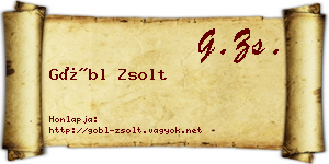 Göbl Zsolt névjegykártya